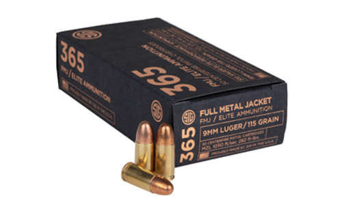 Ammunition Sig Sauer Elite Performance 9mm SIG AMMO 9MM 115GR FMJ 50/1000